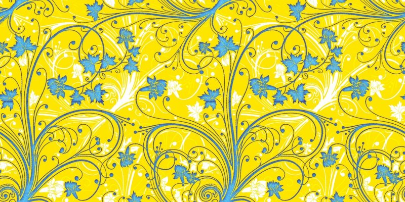 Желтый орнамент