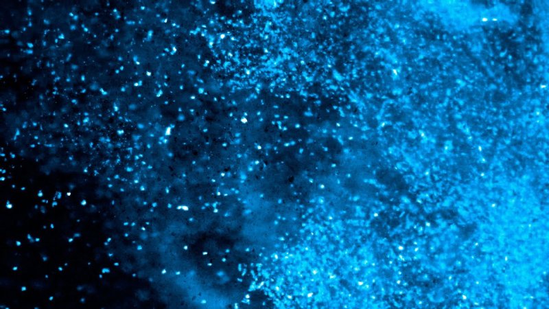 Голубые частицы