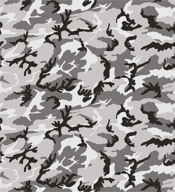 Ткань Black Camo Urban