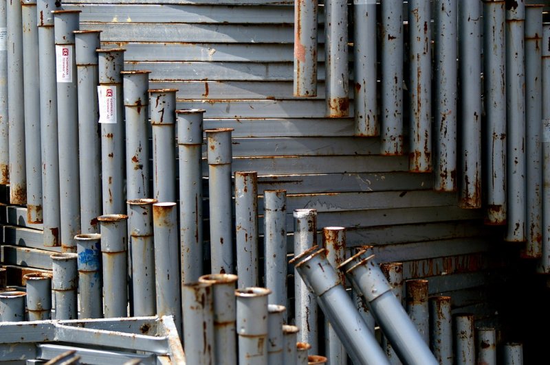 Текстура металлической трубы