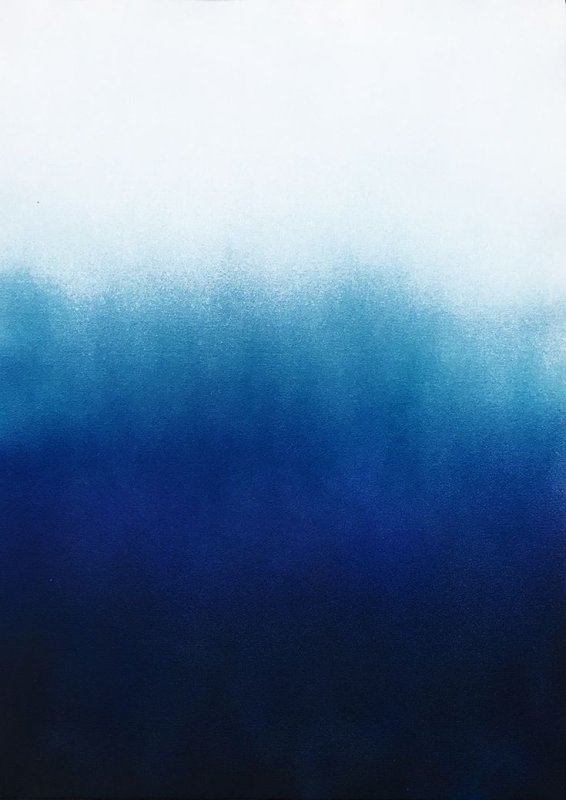 Градиент синий белый