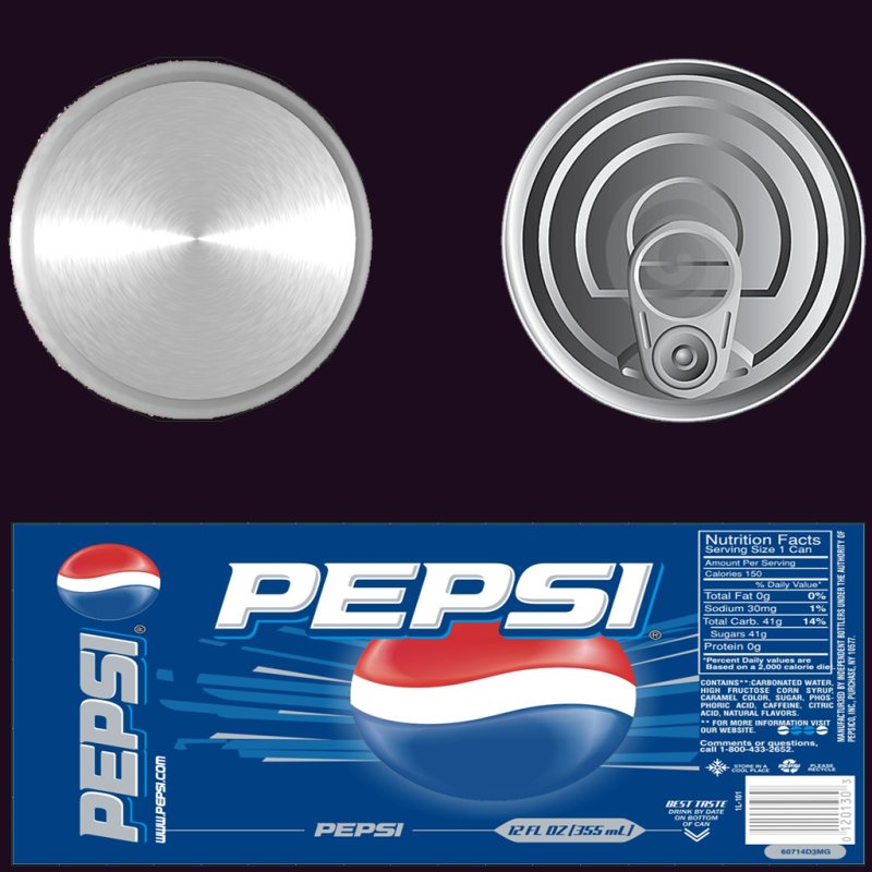 Этикетка пепси