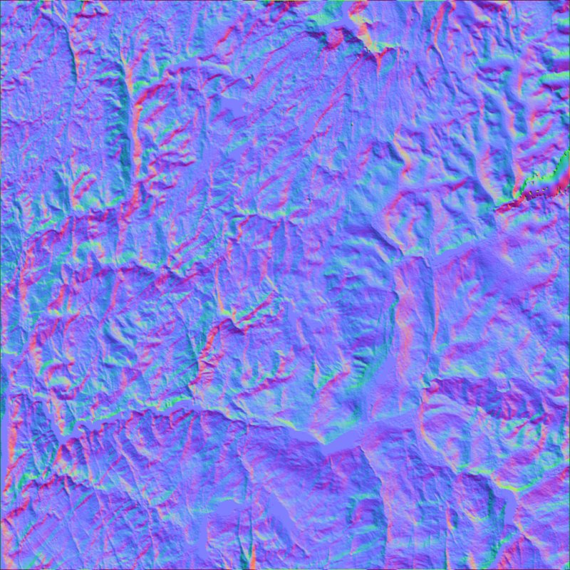 Карта нормалей земли