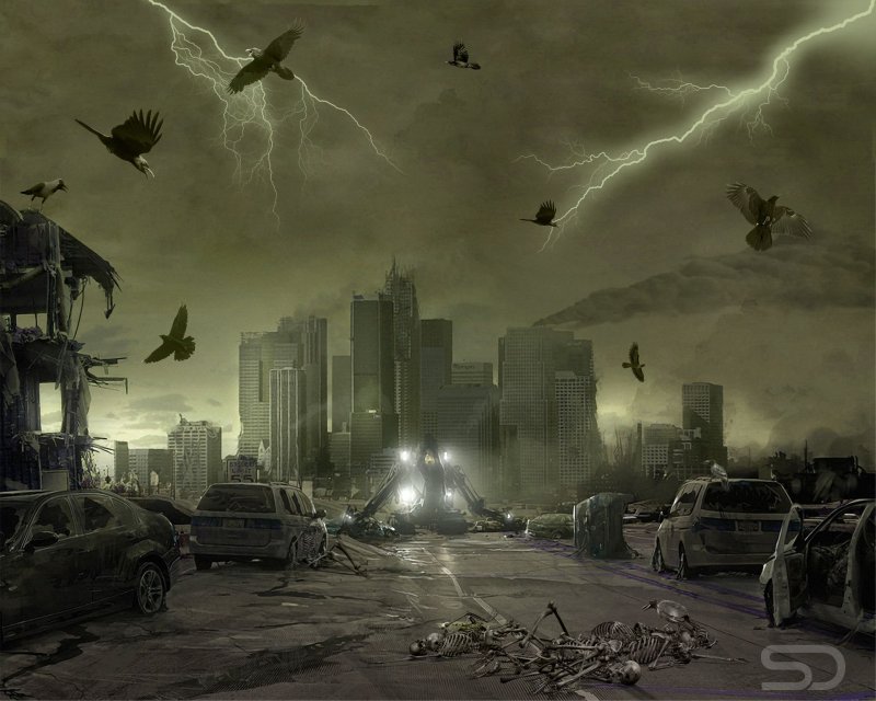 Разрушенный город