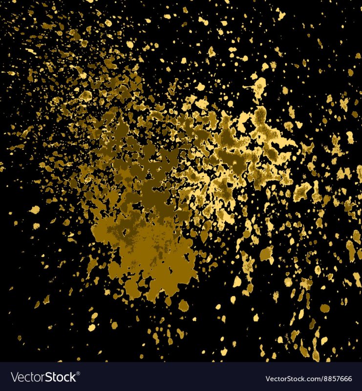 Золотая краска капли