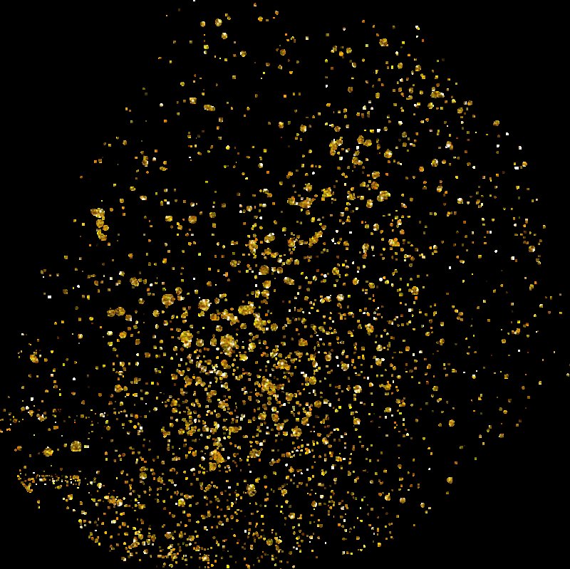 Золотые блестки