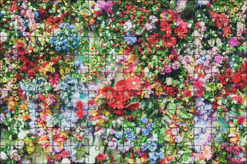 Мелкие разноцветные цветочки