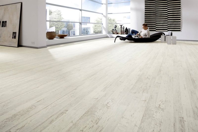 Кварц виниловый ламинат белый дуб