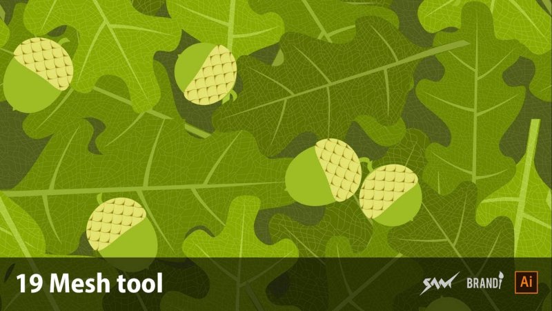 Текстура листвы мультяшная