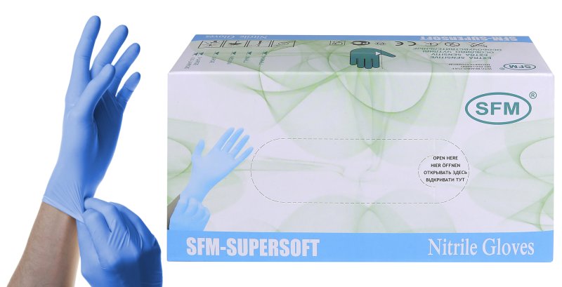 Перчатки нитриловые SFM Hospital products GMBH