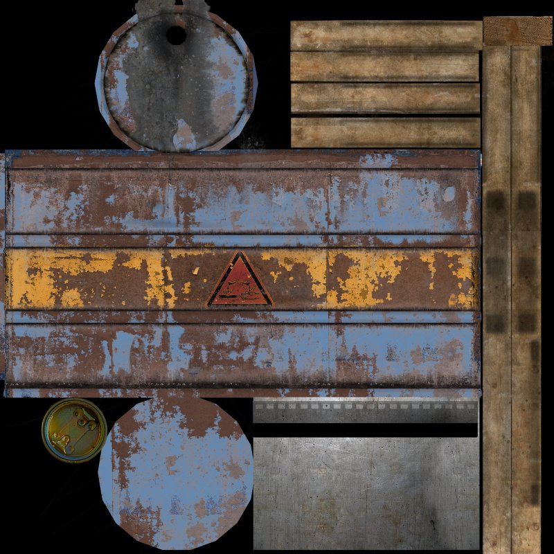 Текстура железной бочки