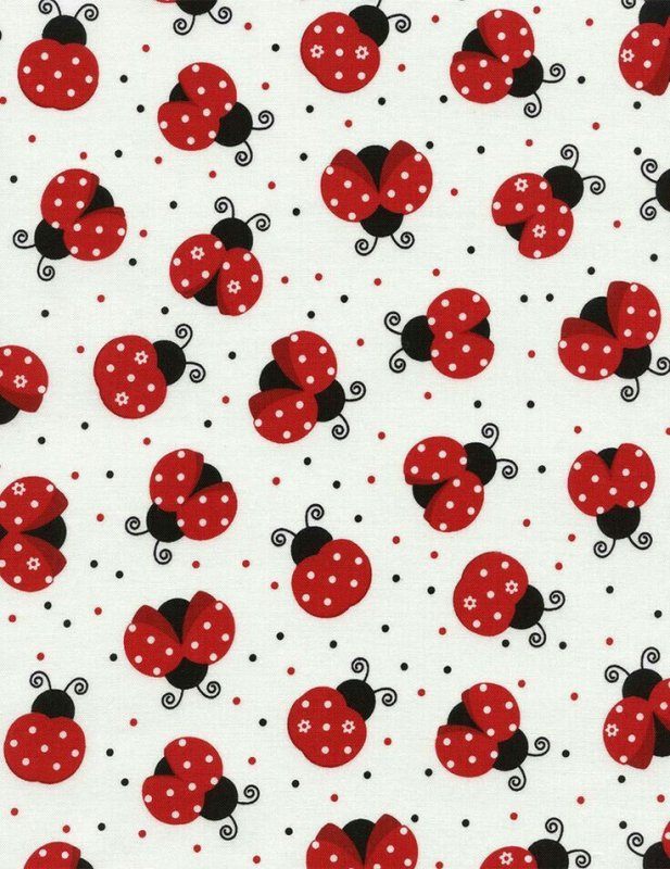 Принт паттерн Божьи коровки