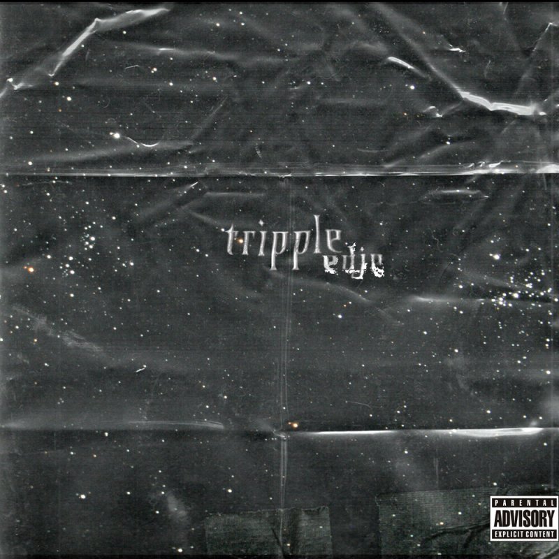 Черная мятая бумага