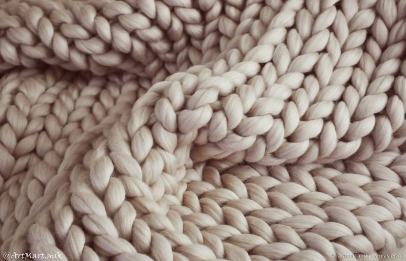 Шерстяная вязаная ткань