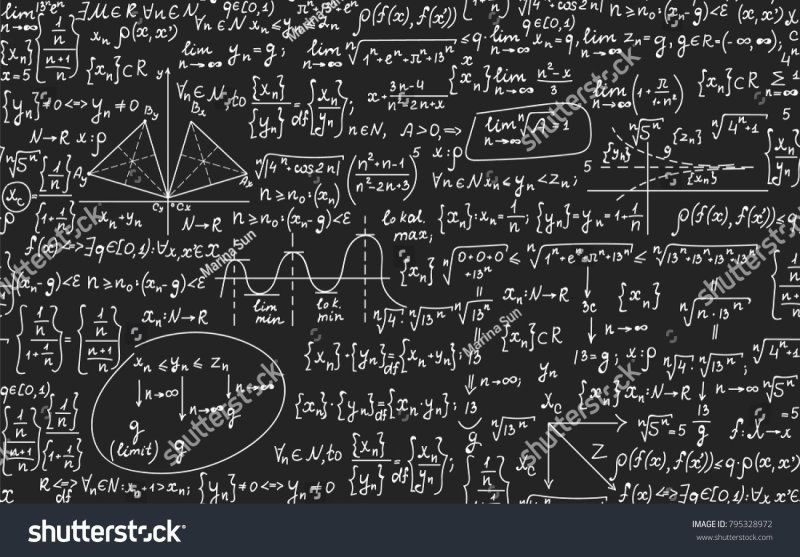 Доска с математическими формулами