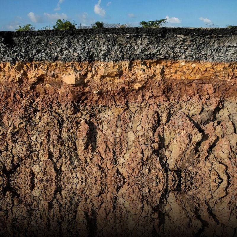 Почвенный профиль суглинистая почва