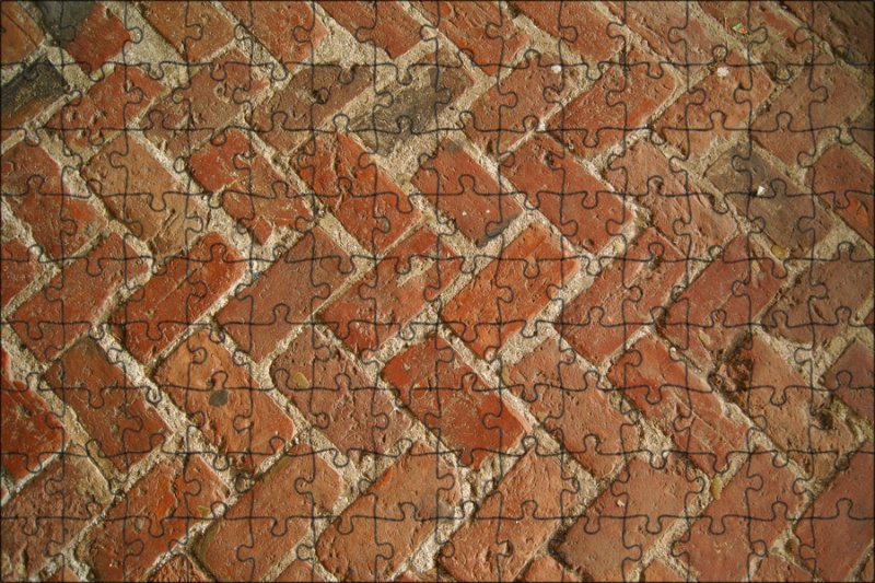 Кирпичный пол