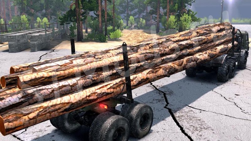 Spin Tires MUDRUNNER бревна