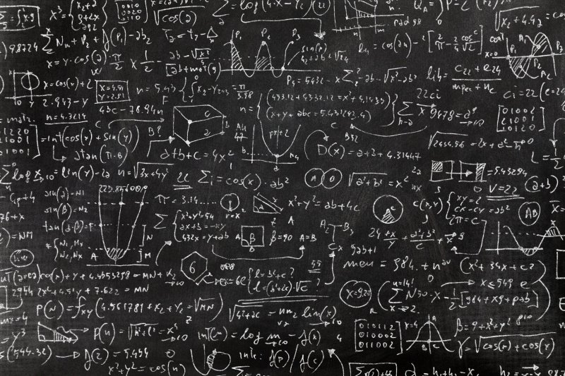 Доска с математическими формулами