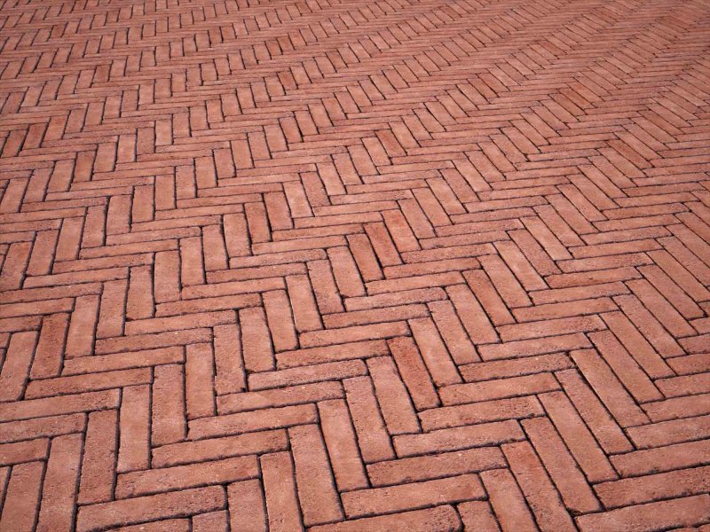 Кирпичный пол