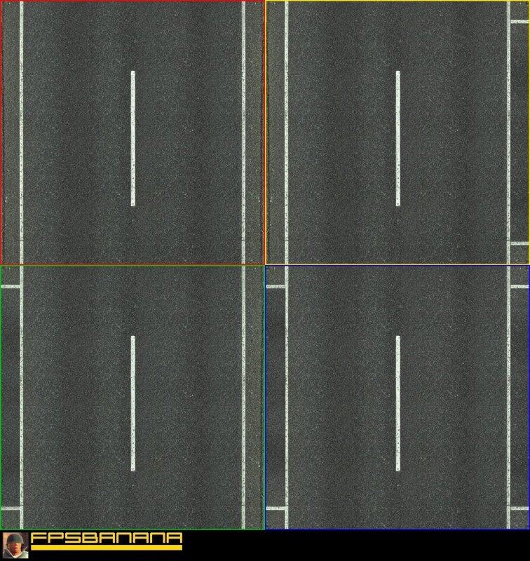 Текстура дороги с разметкой