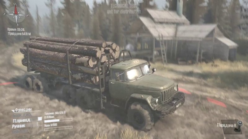 Spin Tires MUDRUNNER бревна