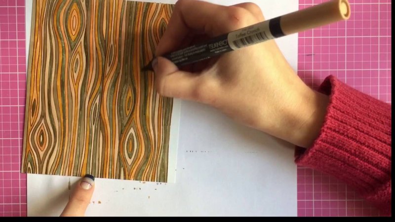 Имитация дерева красками