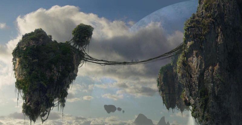 Планета Пандора аватар летающие острова