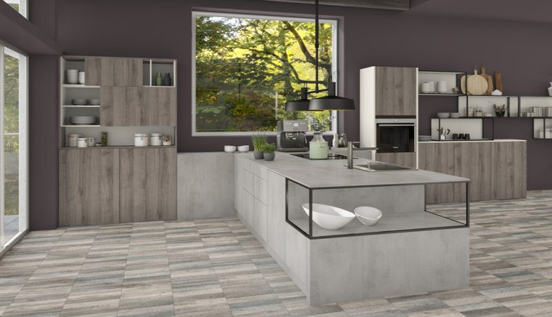 Egger дуб Шерман серый h1345 st32