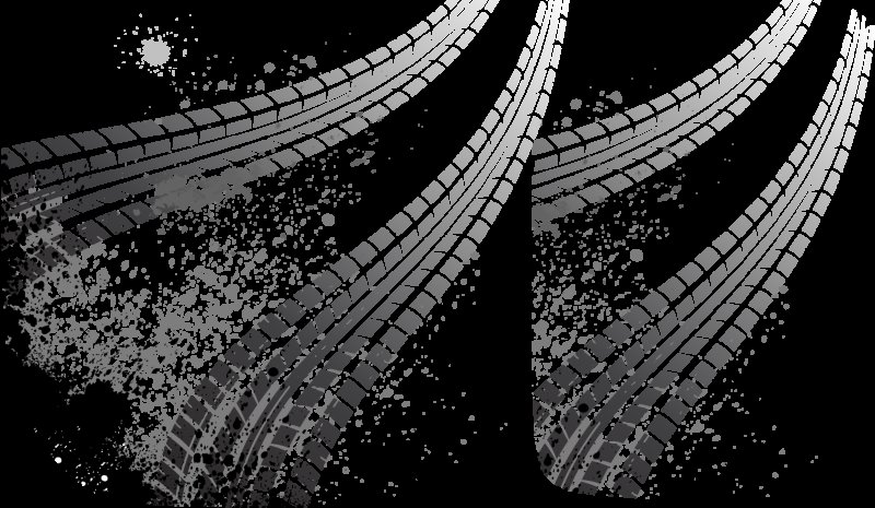 След протектора шин