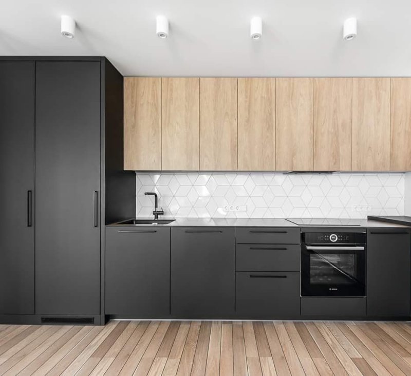 Кухня фасады ЛДСП Эггер графит