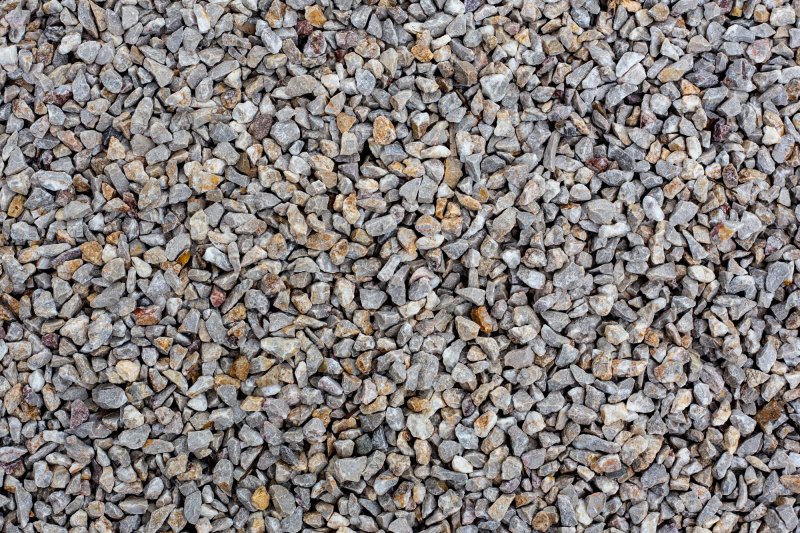 Камень декоративный галька белая кварц фракция 5-50 мм