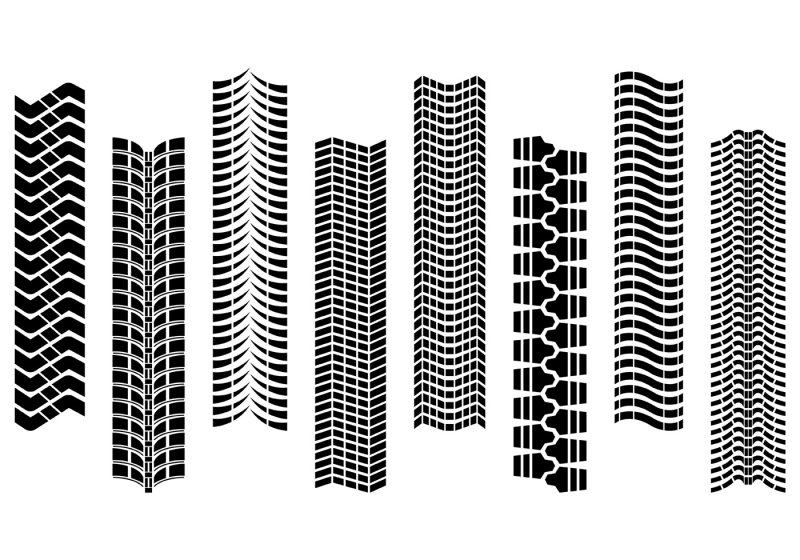 Следы от шин