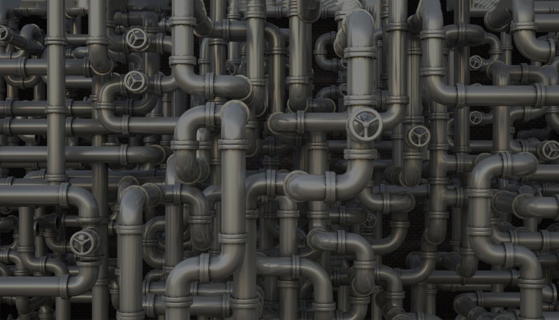 Красивые водопроводные трубы