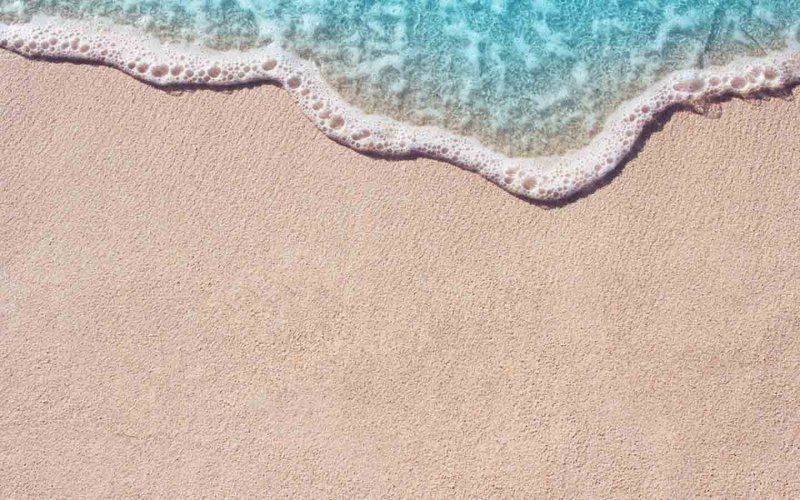 Пляж песок вид сверху