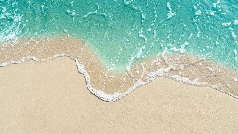 Море пляж сверху