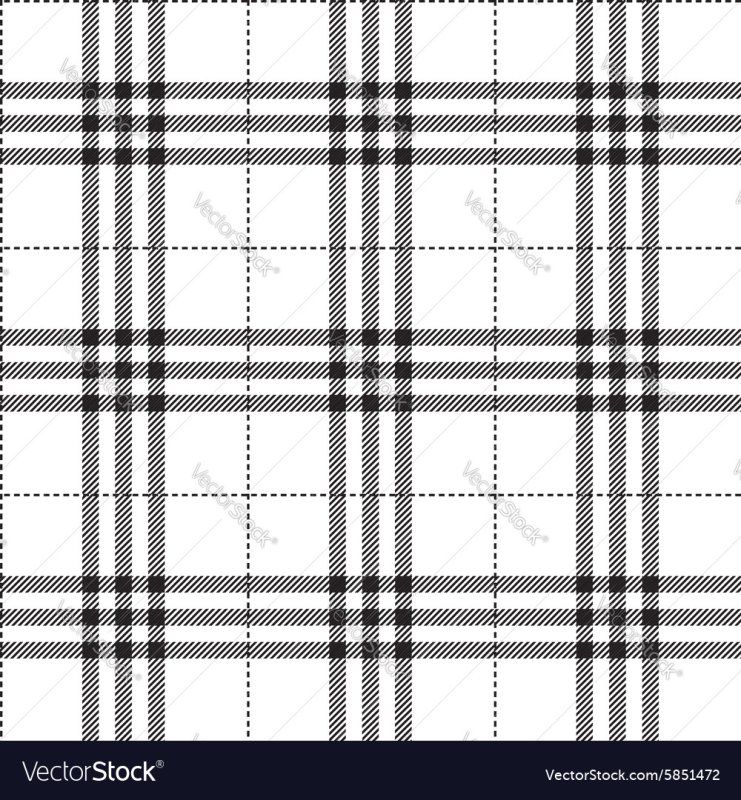 Ткань в клеточку черно белая