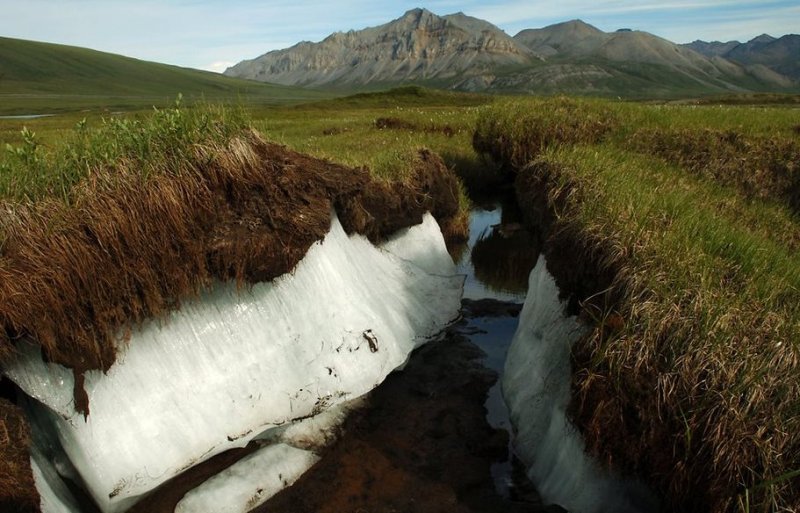 Таяние вечной мерзлоты в Якутии