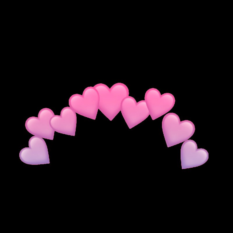 Сердечки на прозрачном фоне
