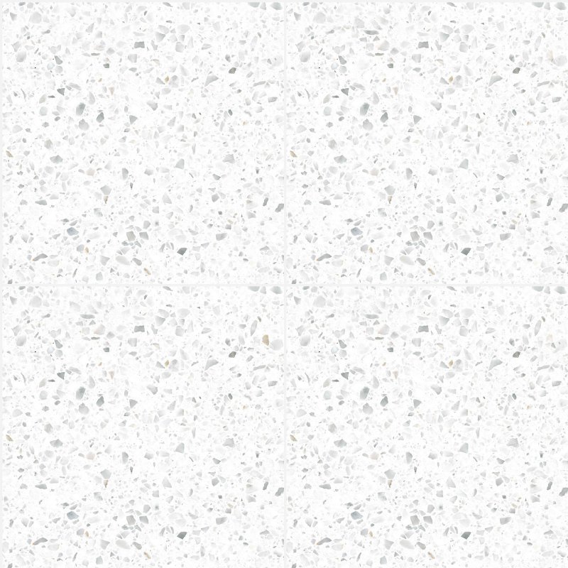 Терраццо с белым камнем