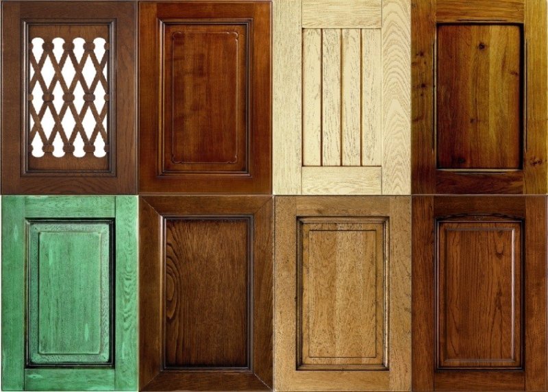 Деревянные кухонные фасады