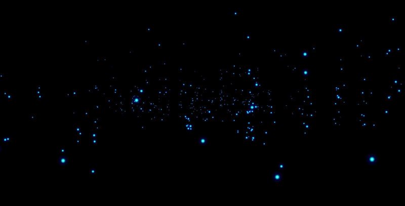 Блики на черном фоне