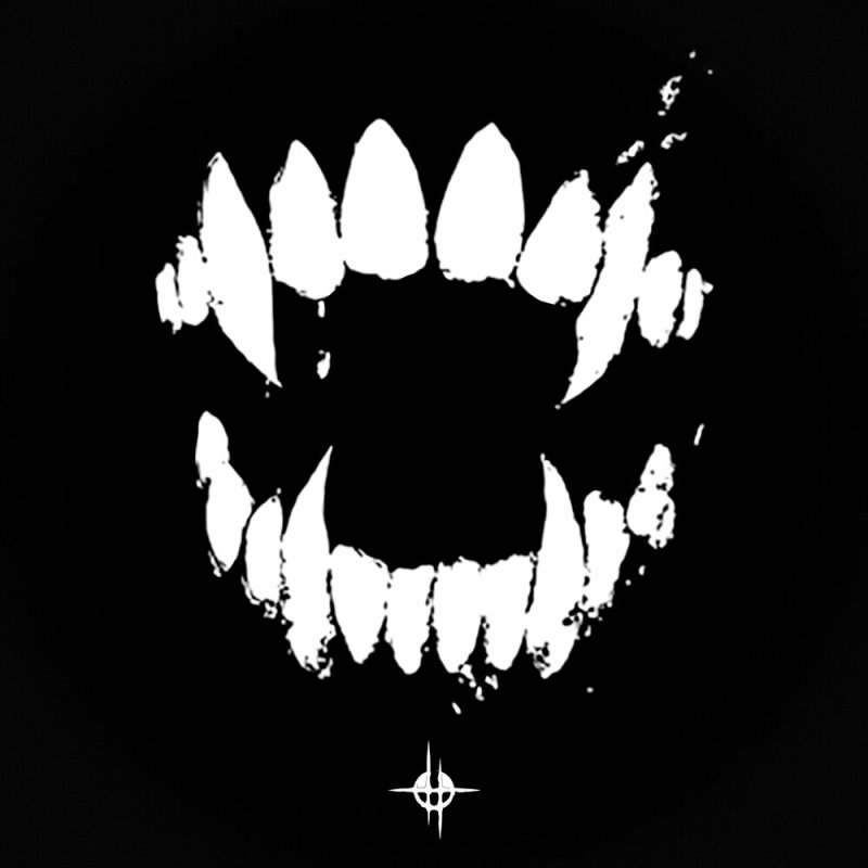 Зубы на черном фоне