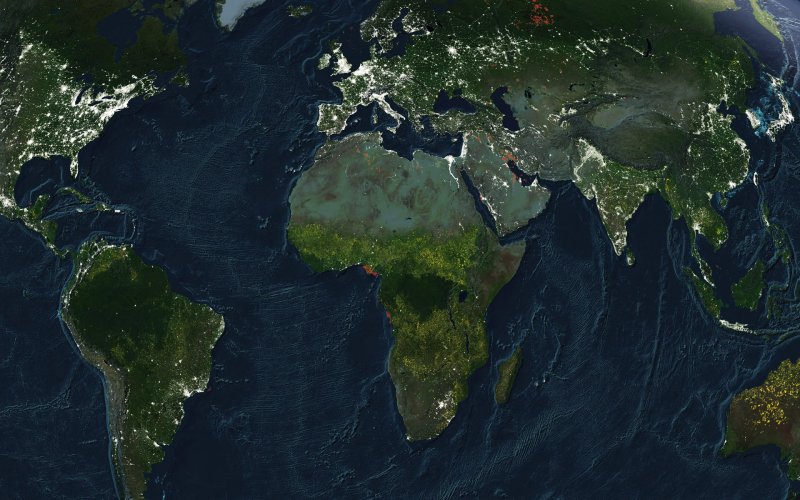 Карта земли