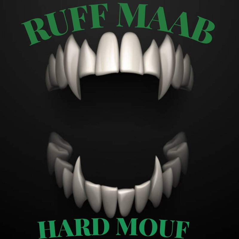 Челюсть на черном фоне