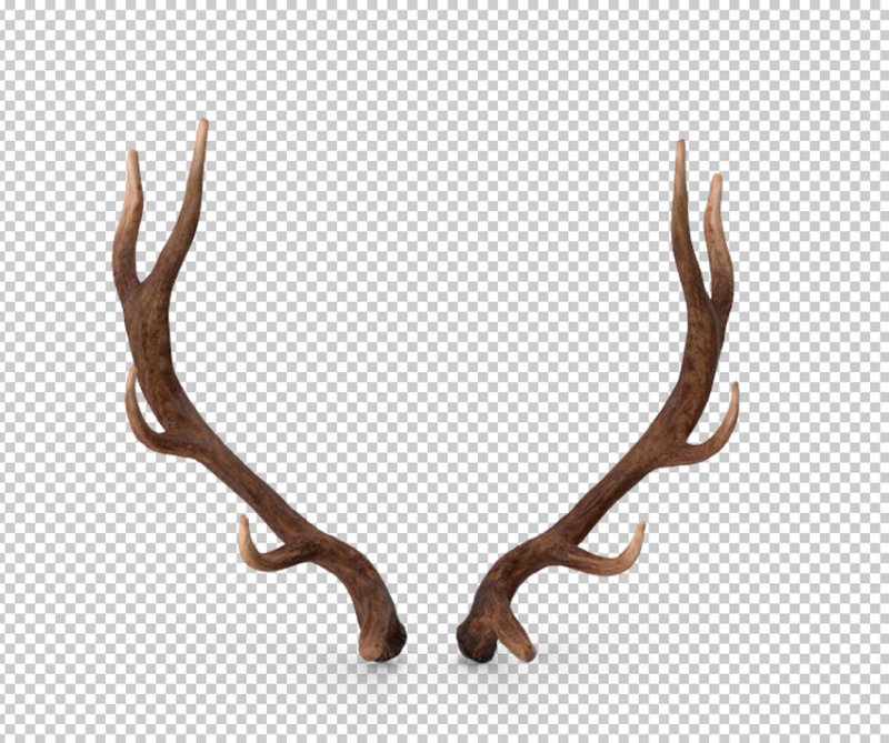 Рога на прозрачном фоне
