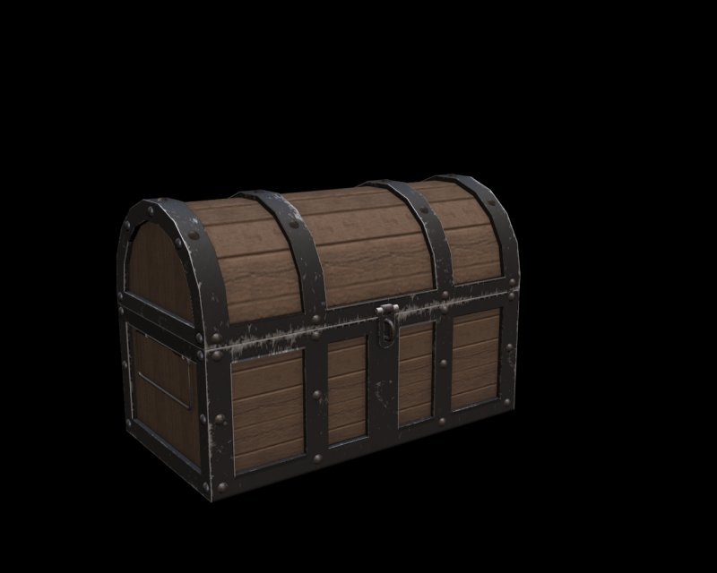 Зд модель сундук