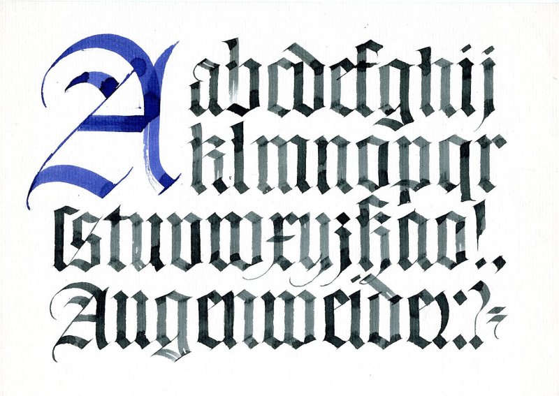 Германская каллиграфия Готика