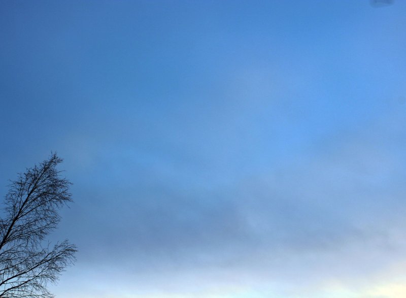 Зимнее ясное небо