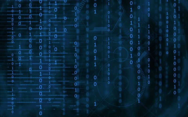 Матрица 101011010010101001010 синяя